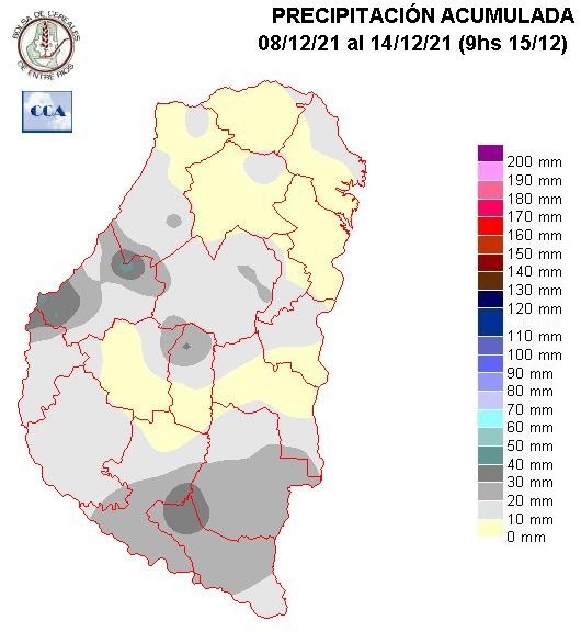 Mapa de precipitaciones