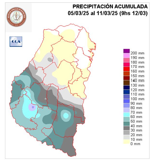 Mapa de precipitaciones