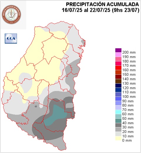 Mapa de precipitaciones
