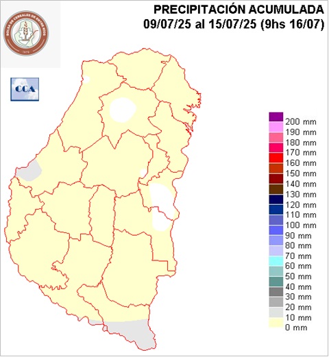 Mapa de precipitaciones