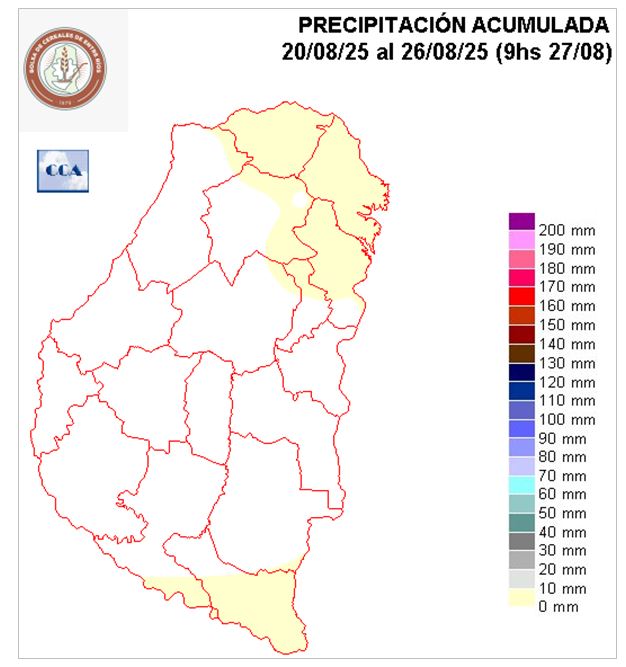 Mapa de precipitaciones