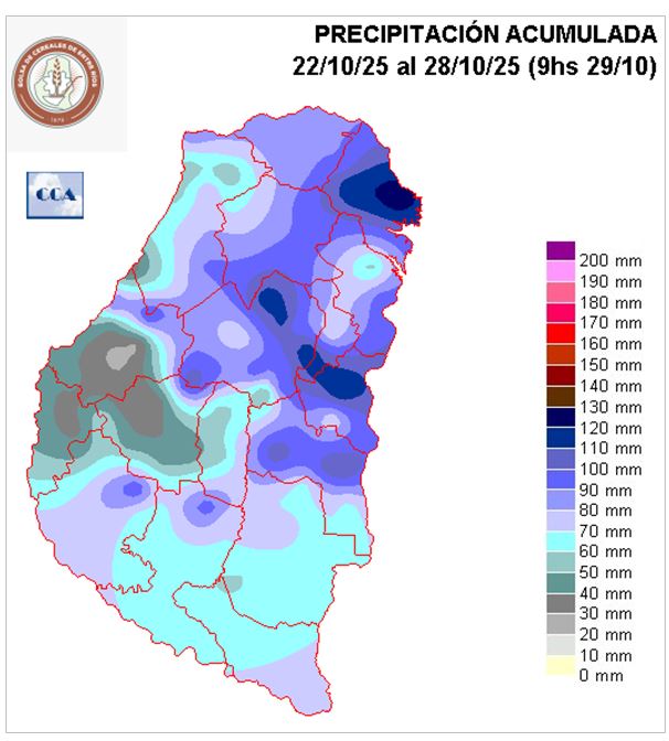 Mapa de precipitaciones