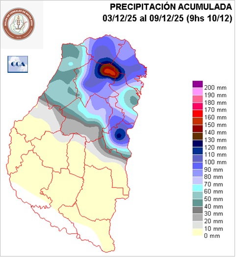 Mapa de precipitaciones