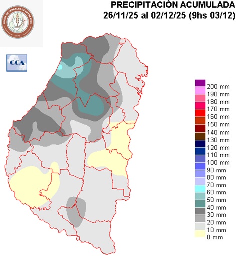 Mapa de precipitaciones